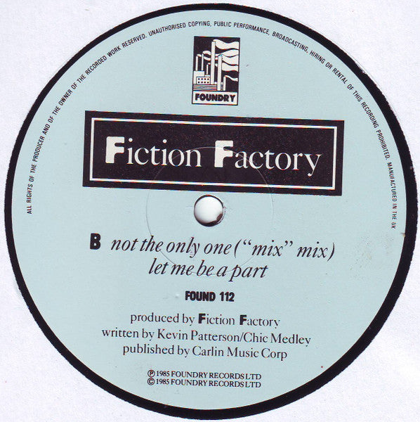 Fiction Factory - Not The Only One
