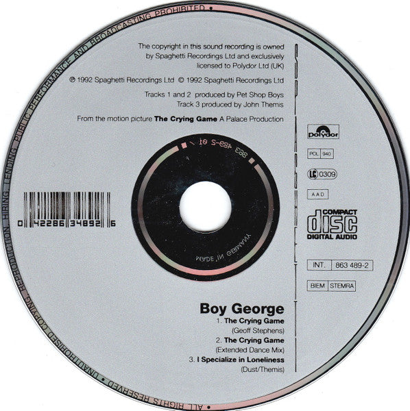 Boy George - The Crying Game