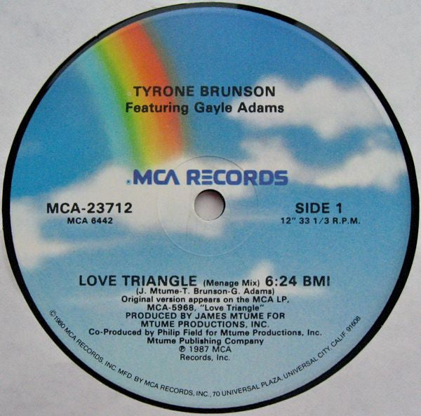 Tyrone Brunson Featuring Gayle Adams - Love Triangle