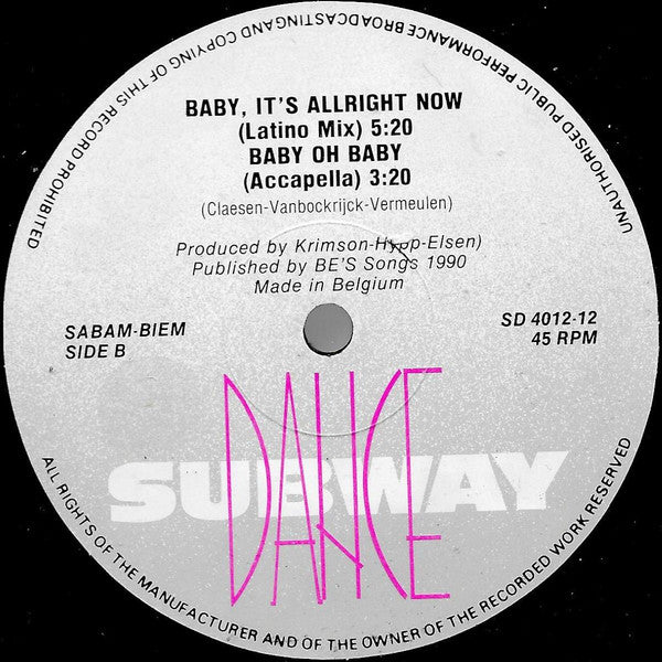 Miss Nicky Trax - Baby, It's Allright Now