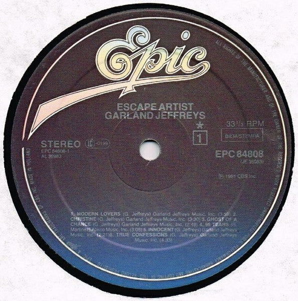 Garland Jeffreys - Escape Artist