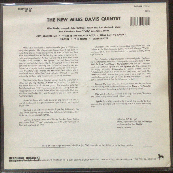 The Miles Davis Quintet - Miles