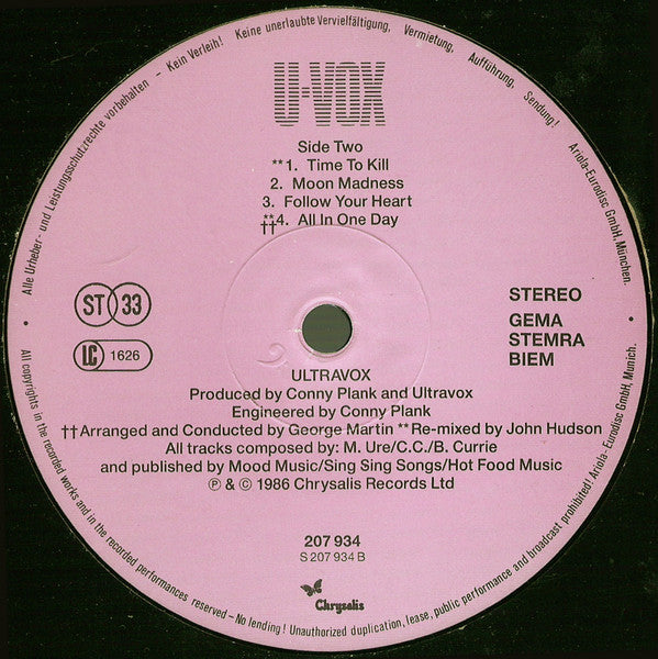 Ultravox - U-Vox