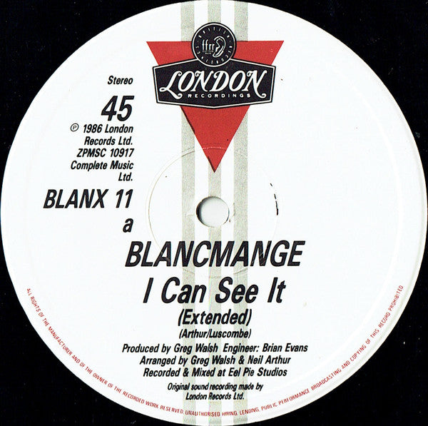 Blancmange - I Can See It
