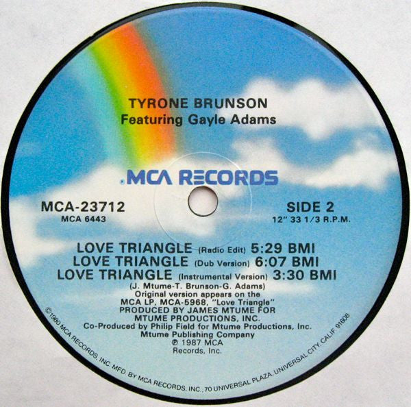 Tyrone Brunson Featuring Gayle Adams - Love Triangle