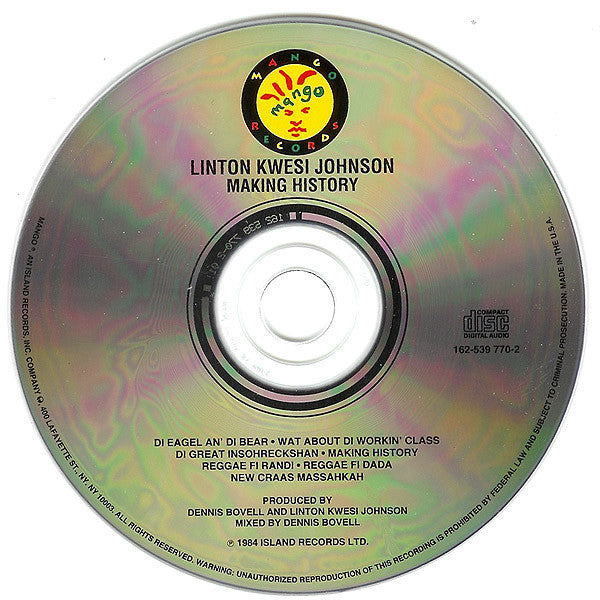 Linton Kwesi Johnson - Making History