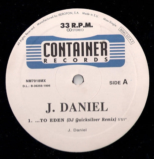 J Daniel - ...To Eden (DJ Quicksilver Remix)