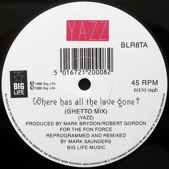 Yazz - Where Has All The Love Gone?