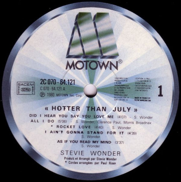 Stevie Wonder - Hotter Than July
