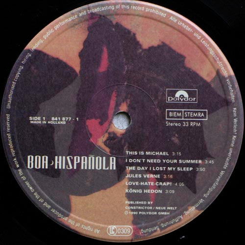Phillip Boa & The Voodooclub - Hispañola