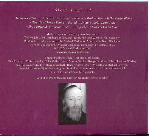 Michael Cashmore - Sleep England