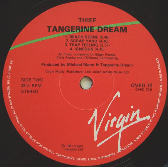 Tangerine Dream - Thief