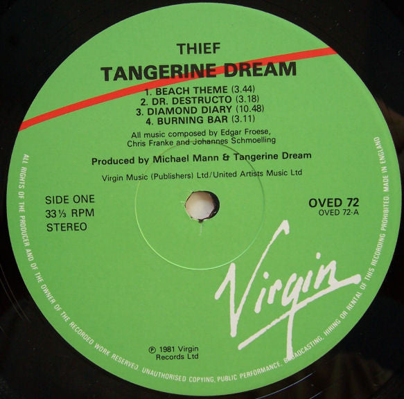 Tangerine Dream - Thief