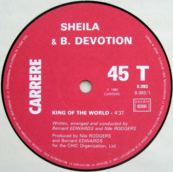 Sheila & B. Devotion - King Of The World