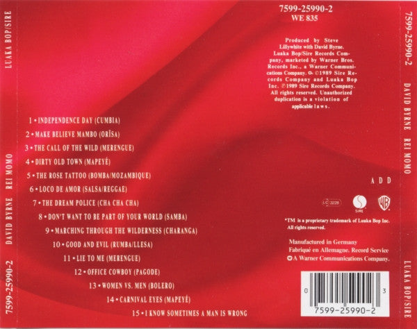 David Byrne - Rei Momo