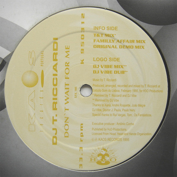 DJ Tó Ricciardi - Don't Wait For Me