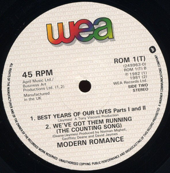 Modern Romance - Best Years Of Our Lives (Parts 1 & 2)