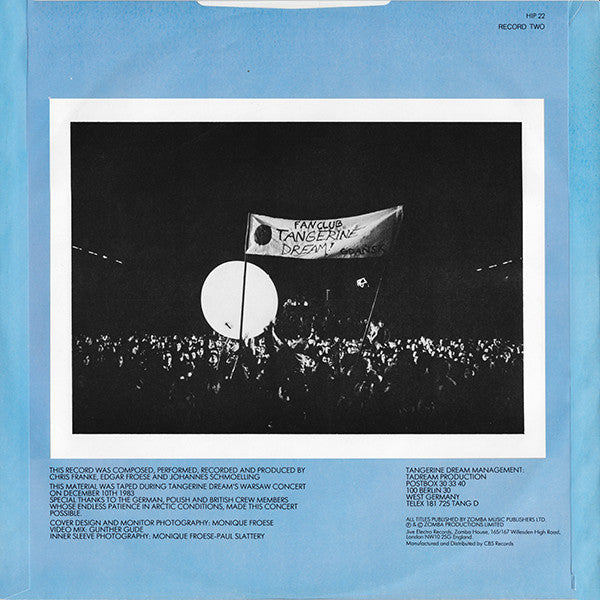 Tangerine Dream - Poland (The Warsaw Concert)