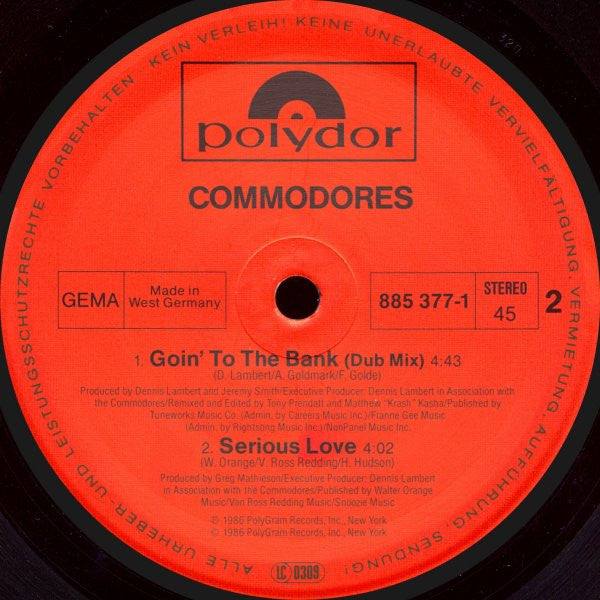 Commodores - Goin' To The Bank