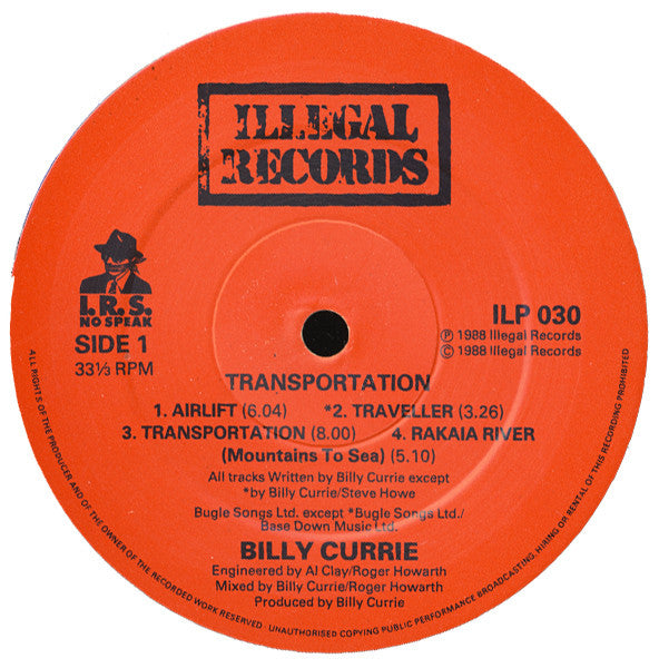 Billy Currie With Guest Steve Howe - Transportation