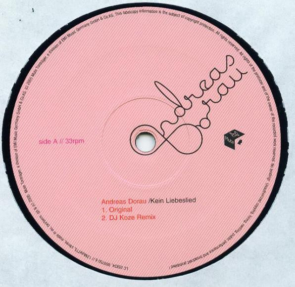 Andreas Dorau - Kein Liebeslied