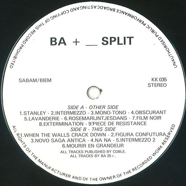 BA 25+ - _Split