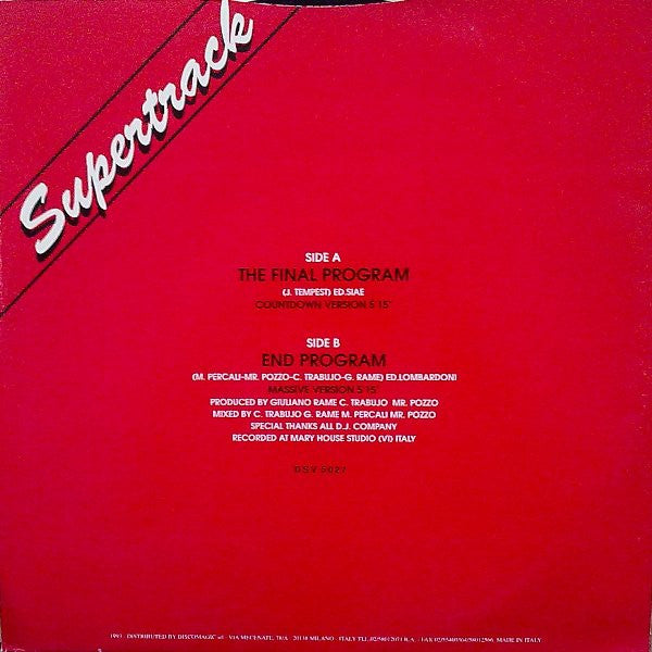 Supertrack & DJ Company (2) - The Final Program