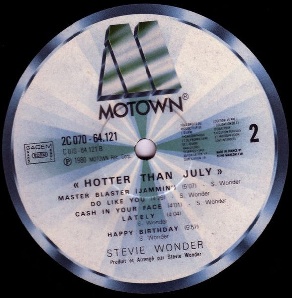 Stevie Wonder - Hotter Than July
