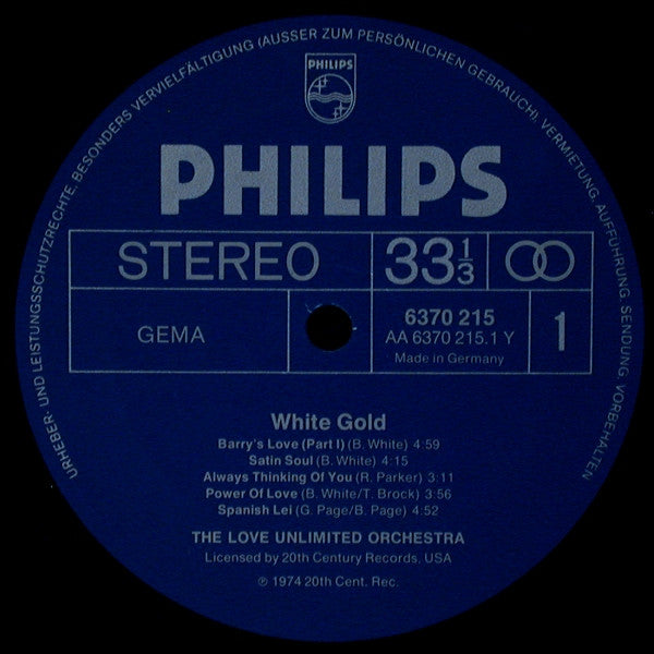 Love Unlimited Orchestra - White Gold