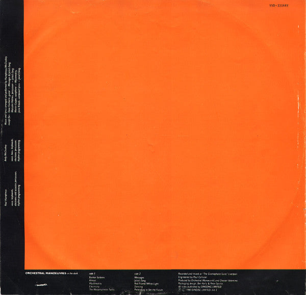 Orchestral Manoeuvres In The Dark - Orchestral Manoeuvres In The Dark