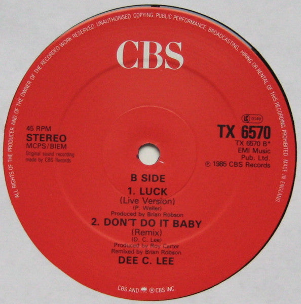 Dee C. Lee - See The Day