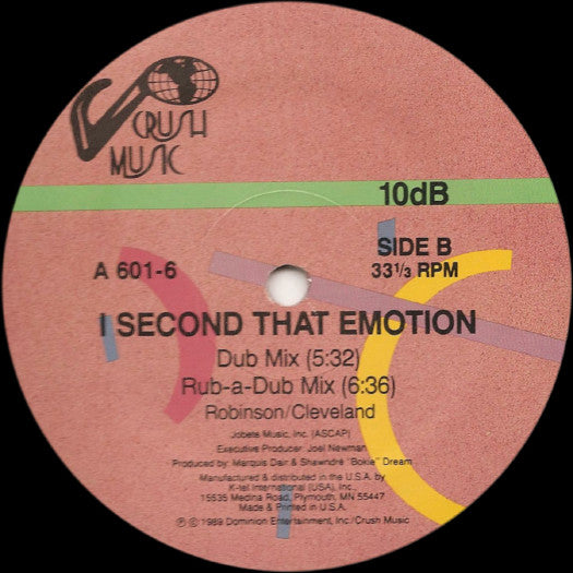 10db - I Second That Emotion