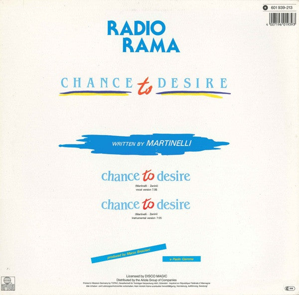 Radiorama - Chance To Desire