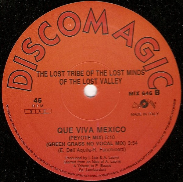 Lost Tribe Of The Lost Minds Of The Lost Valley - Que Viva Mexico