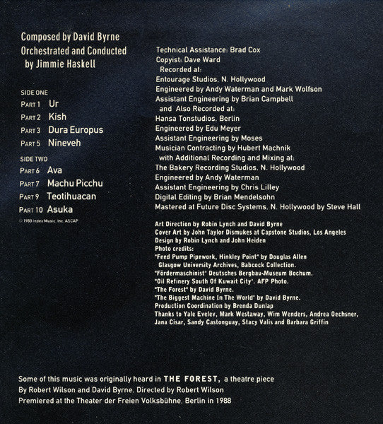 David Byrne - The Forest