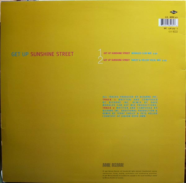 Bizarre Inc - Get Up Sunshine Street
