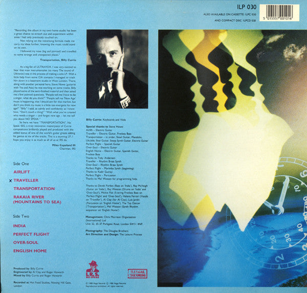 Billy Currie With Guest Steve Howe - Transportation