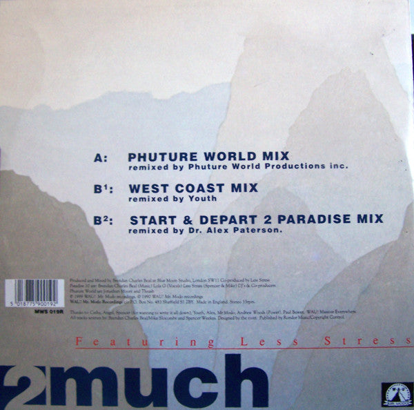Paradise X Featuring Less Stress - 2 Much (Remixes)