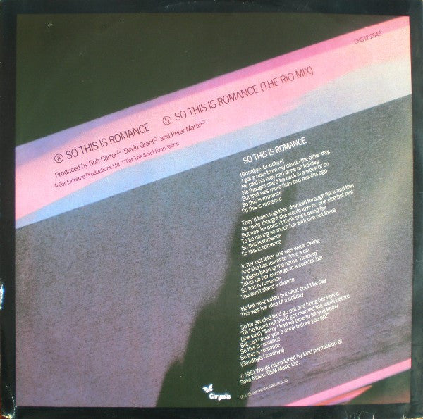 Linx - So This Is Romance