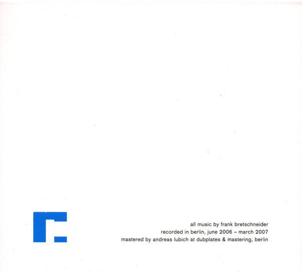 Frank Bretschneider - Rhythm
