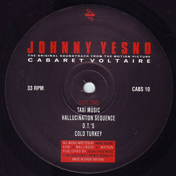 Cabaret Voltaire - Johnny Yesno: The Original Soundtrack From The Motion Picture