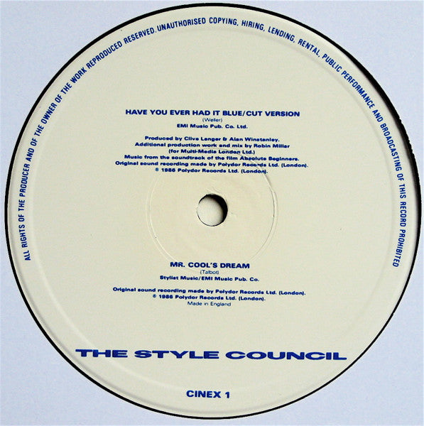 The Style Council - Have You Ever Had It Blue