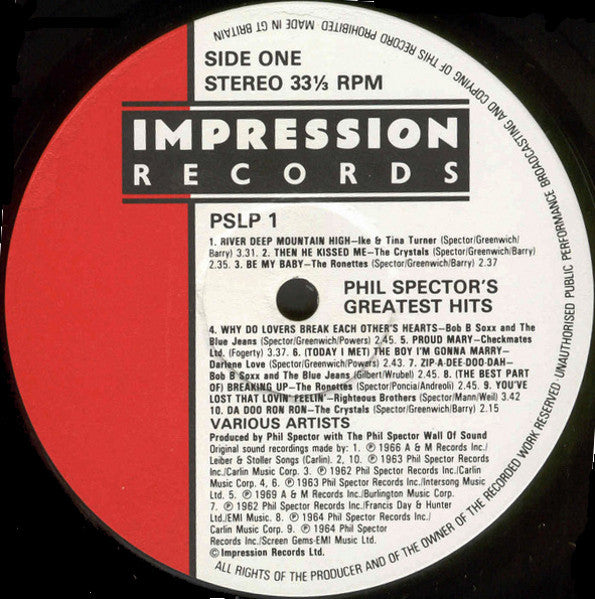 Various - Phil Spector's Greatest Hits