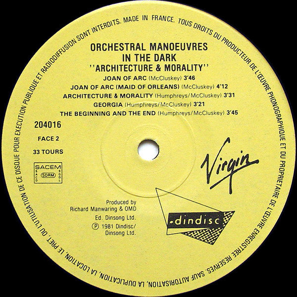 Orchestral Manoeuvres In The Dark - Architecture & Morality
