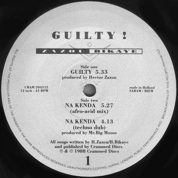 Zazou Bikaye - Guilty !