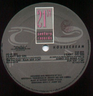 Housecream - I Can't Go On