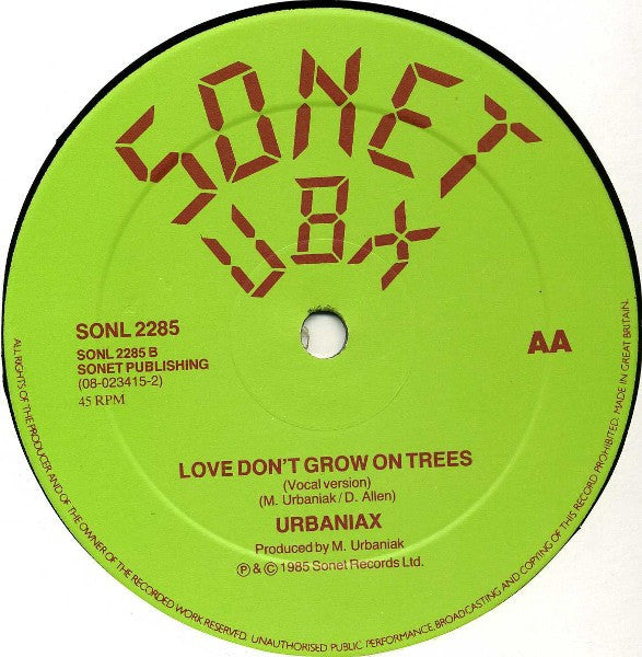 Urbaniax - Love Don't Grow On Trees