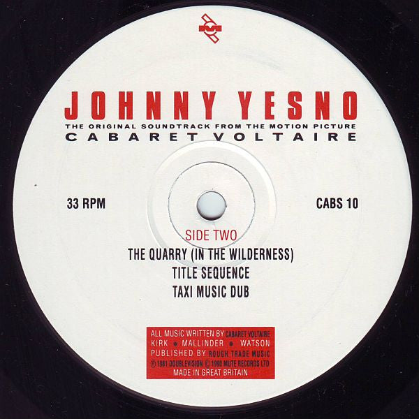 Cabaret Voltaire - Johnny Yesno: The Original Soundtrack From The Motion Picture