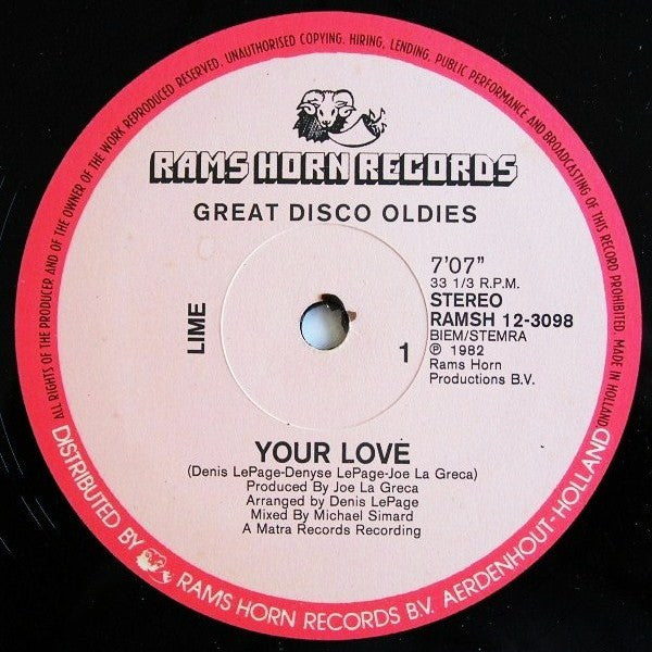 Lime (2) / The Strikers - Your Love / Body Music (Special Disco Re-Mix)