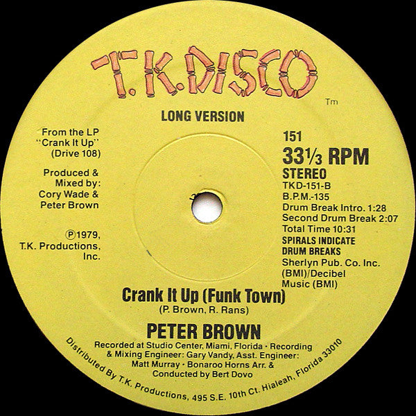 Peter Brown (2) - Crank It Up (Funk Town)
